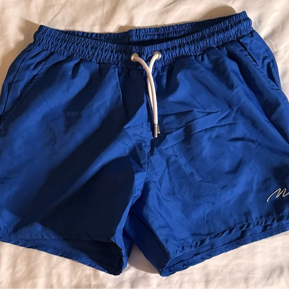 BoohooMAN Men's Blue Swim Shorts